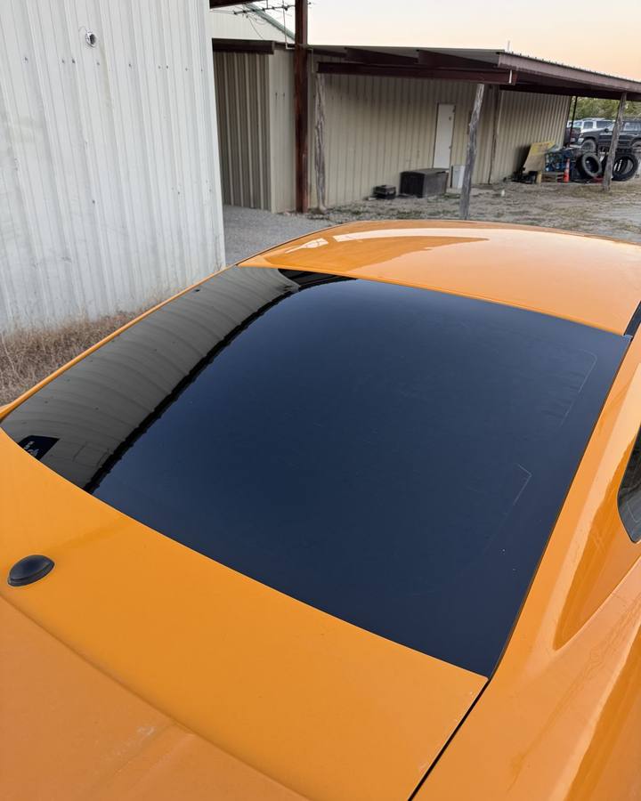 Camaro rear glass with fresh tint