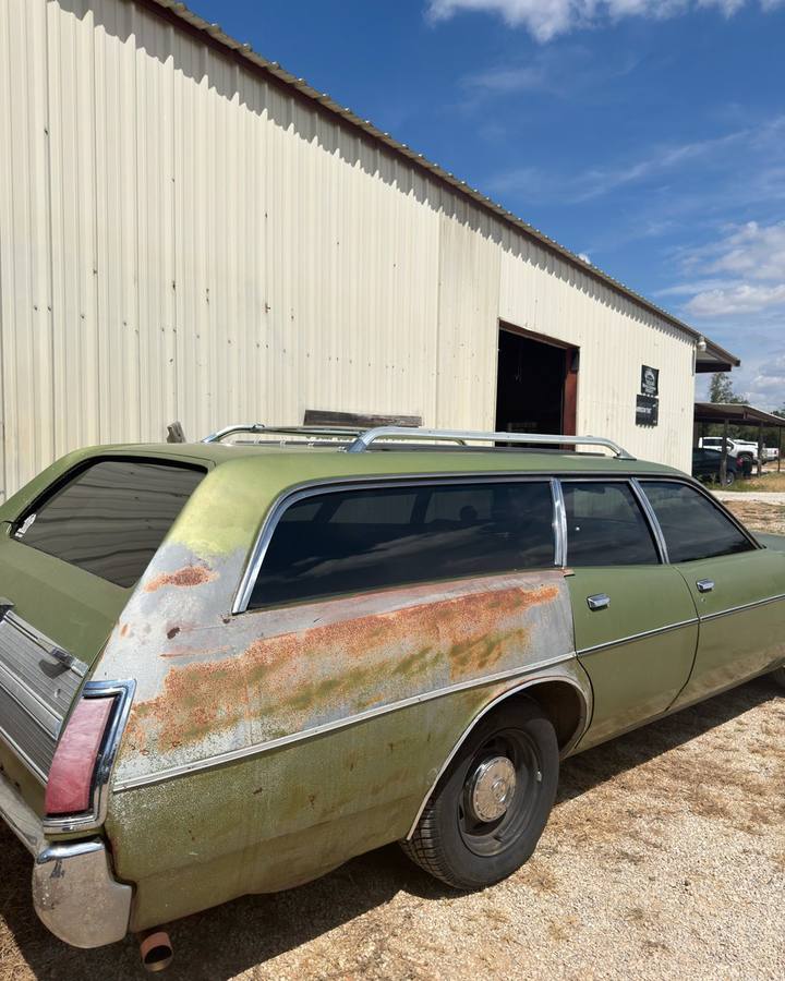 Classic station wagon with tinted windows